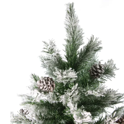 Outlet 7' Flocked Angel Pine Artificial Christmas Tree - Unlit Flocked