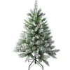 Clearance 4' Flocked Angel Pine Artificial Christmas Tree - Unlit Flocked