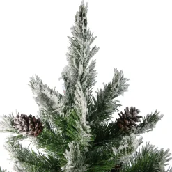 Clearance 4' Flocked Angel Pine Artificial Christmas Tree - Unlit Flocked