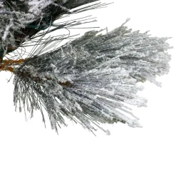 Online 4.5' Flocked Black Spruce Artificial Christmas Tree - Unlit Colorful