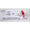 23.5" Framed It's A Wonderful Life Christmas Wall Sign Door