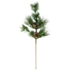 Online 24" Frosted Long Pine Needle and Pine Cone Artificial Christmas Spray Sprays, Picks & Branches