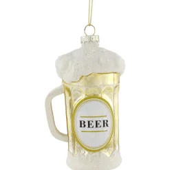 Outlet 4.5" Frosty Beer Mug Glass Christmas Ornament Food & Beverage