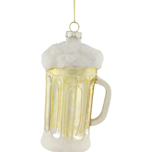 Outlet 4.5" Frosty Beer Mug Glass Christmas Ornament Food & Beverage
