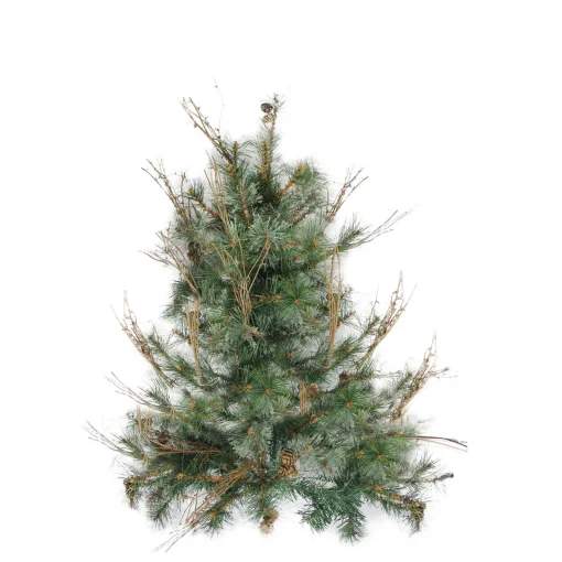 Hot 2' Full Country Mixed Pine Artificial Christmas Wall Tree - Unlit Wall Trees