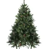 Best 6.5' Full Snowy Delta Pine with Pine Cones Artificial Christmas Tree, Unlit Unlit