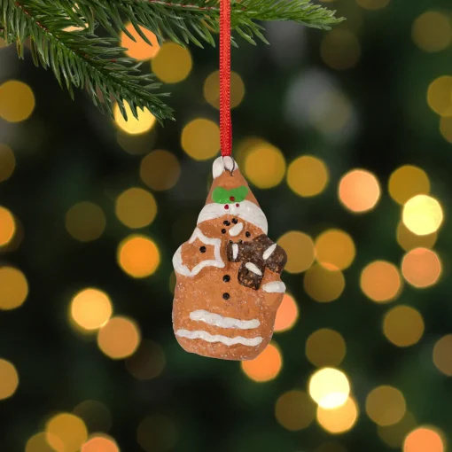 2.75" Gingerbread Snowman with Star Christmas Ornament Snowmen