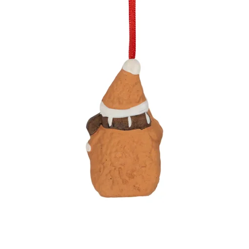 2.75" Gingerbread Snowman with Star Christmas Ornament Snowmen