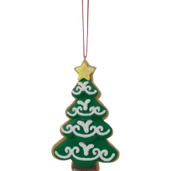 Online 4.75" Glittered Christmas Tree Cookie Ornament Garden & Floral