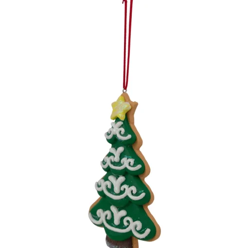 Online 4.75" Glittered Christmas Tree Cookie Ornament Garden & Floral