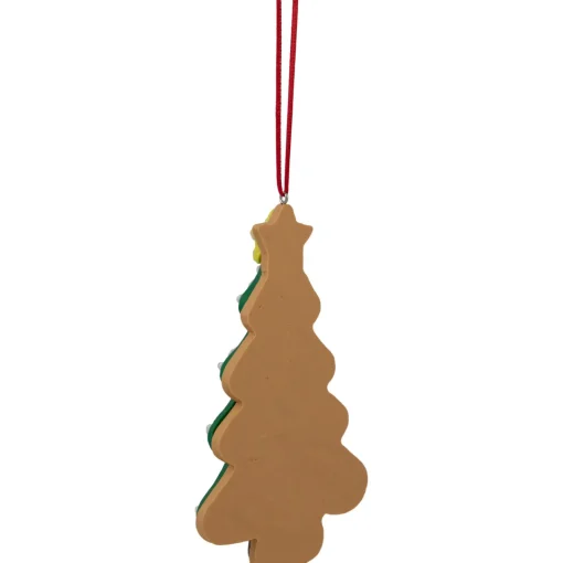 Online 4.75" Glittered Christmas Tree Cookie Ornament Garden & Floral