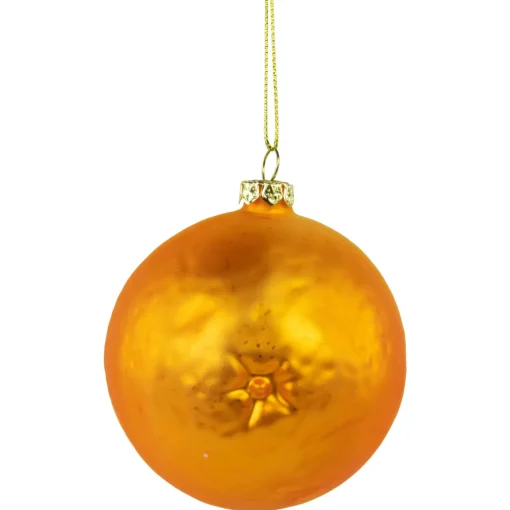 Clearance 3.5" Glittered Orange Slices Christmas Ornament Food & Beverage