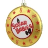 Sale 4" Gold and Red Tootsie Roll Sugar Babies Caramel Candies Disc Christmas Ornament Food & Beverage