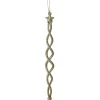 8.75" Gold and Silver Spiral Icicle With a Star Christmas Ornament Icicles|Snowflakes