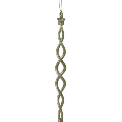 8.75" Gold and Silver Spiral Icicle With a Star Christmas Ornament Icicles|Snowflakes