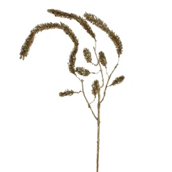 Sale 52" Gold Glittered Pine Hanging Artificial Christmas Spray Sprays, Picks & Branches