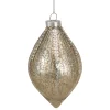 Discount 5" Gold Mercury Glass Finial Christmas Ornament Novelty
