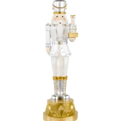 New 13.5" Gold Metallic Christmas Nutcracker with Gifts Nutcrackers