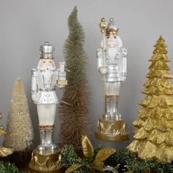 New 13.5" Gold Metallic Christmas Nutcracker with Gifts Nutcrackers