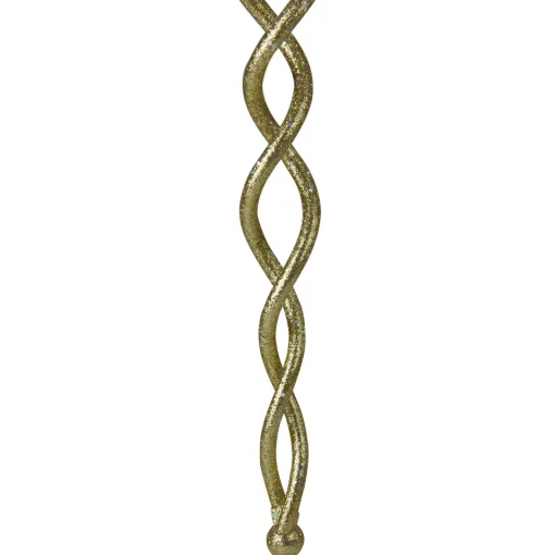 Discount 8.5" Gold Spiral Icicle Hanging Christmas Ornament Icicles|Snowflakes