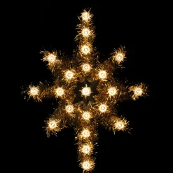 Discount 21" Gold Star of Bethlehem Christmas Tree Topper - Clear Lights Stars