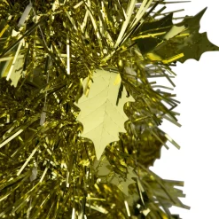 Outlet 4' Gold Tinsel Pop-Up Artificial Christmas Tree, Unlit Pop Up