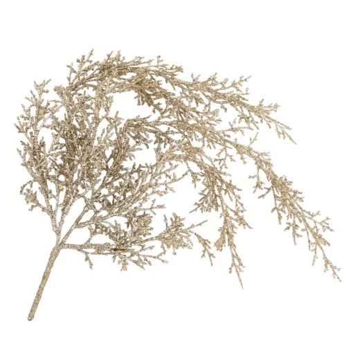 Outlet 24" Golden Glittered Pine Christmas Spray Sprays, Picks & Branches