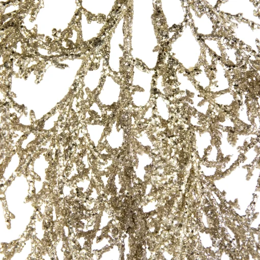 Outlet 24" Golden Glittered Pine Christmas Spray Sprays, Picks & Branches