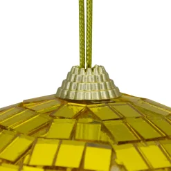 New 6" Golden Yellow Mirror Finish Disco Christmas Ball Ornament (150mm) Ball Ornaments|Shatterproof Balls
