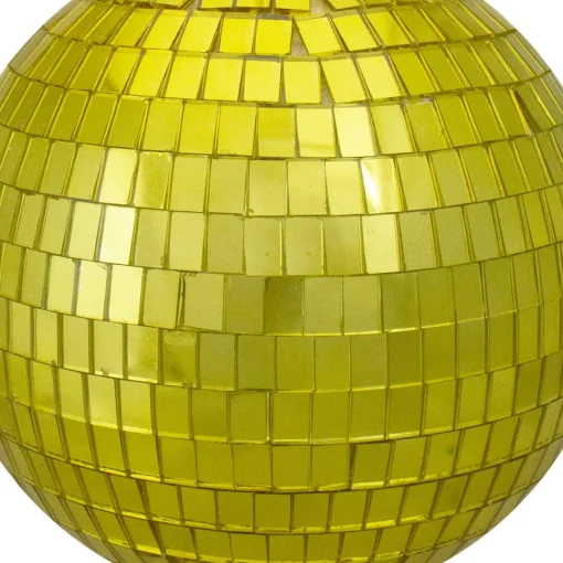New 6" Golden Yellow Mirror Finish Disco Christmas Ball Ornament (150mm) Ball Ornaments|Shatterproof Balls