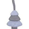 Best 5.75" Gray and Blue Felt Christmas Tree Ornament Garden & Floral