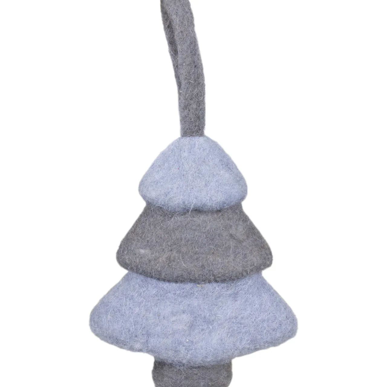 Best 5.75" Gray and Blue Felt Christmas Tree Ornament Garden & Floral