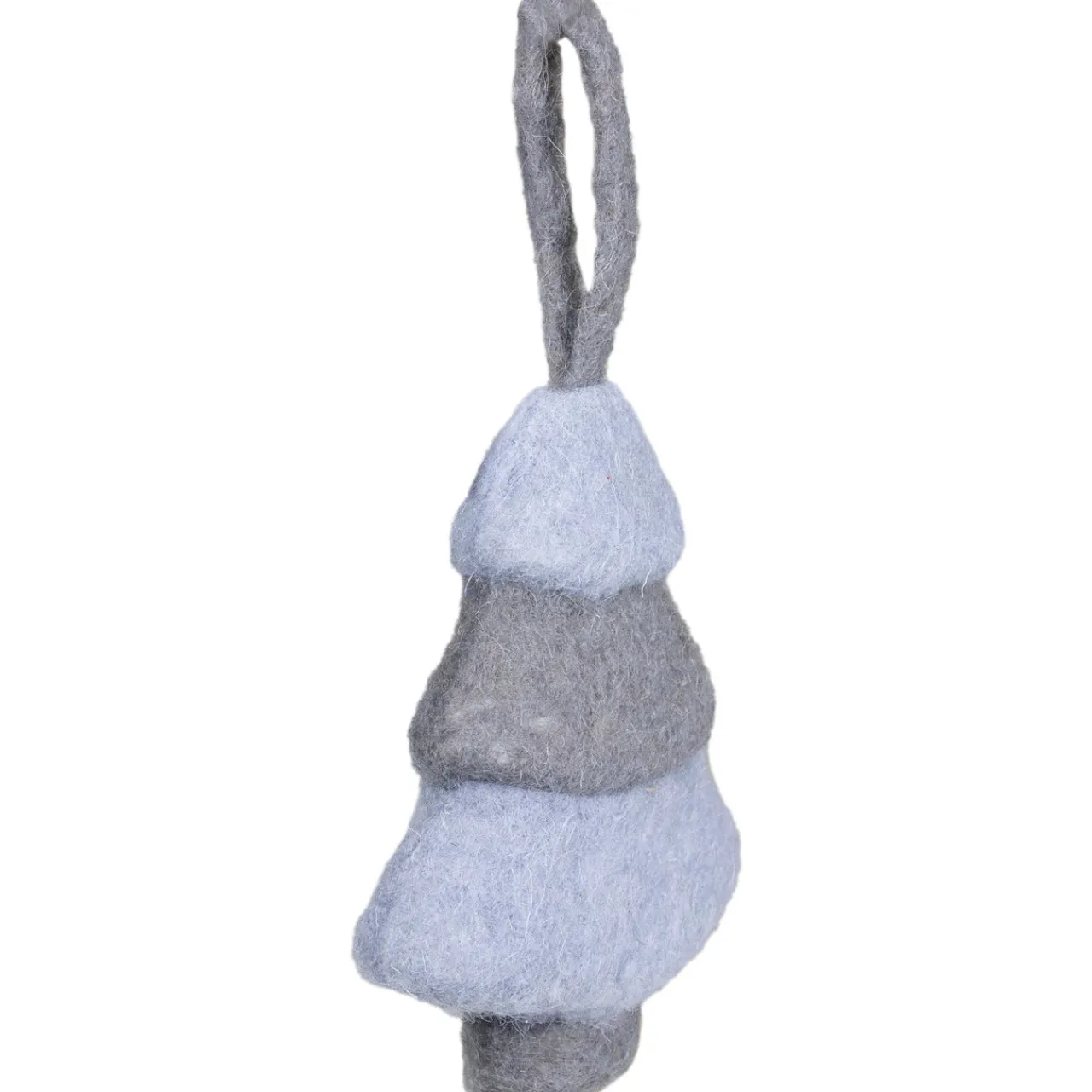 Best 5.75" Gray and Blue Felt Christmas Tree Ornament Garden & Floral