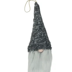 Online 34" Gray and White Hanging Gnome Hat Christmas Decoration Gnomes
