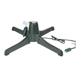 Best 24" Green 360 Degree Rotating Christmas Tree Stand for 7.5' Artificial Trees Metal|Plastic