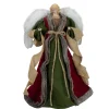 Best 18" Green and Brown Angel in a Dress Christmas Tree Topper - Unlit Angels