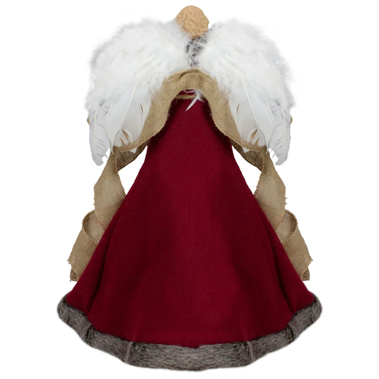 Best 18" Green and Brown Angel in a Dress Christmas Tree Topper - Unlit Angels