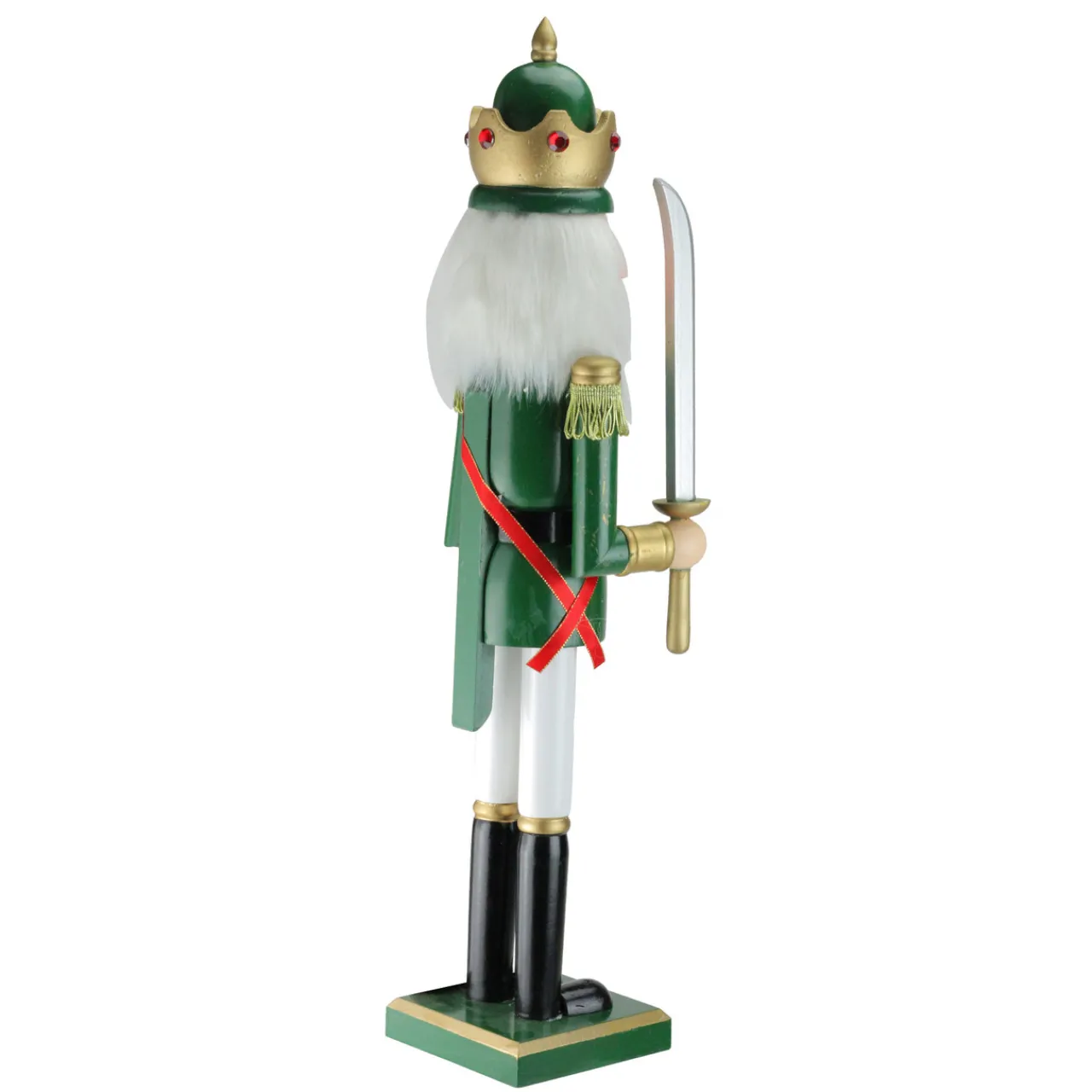 Sale 24" Green and Gold Christmas Nutcracker King with Sword Nutcrackers