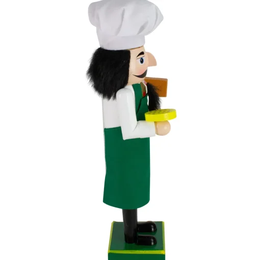 Hot 14" Green and White Wooden Christmas Nutcracker Pizza Maker Nutcrackers