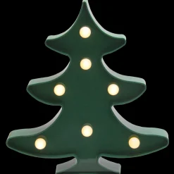 Outlet 8.75" Green Christmas Tree Marquee Wall Sign Door