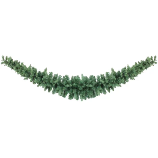 Discount 7' Green Coniferous Mixed Pine Artificial Christmas Swag - Unlit Unlit Swags