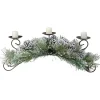 Outlet 30" Green Frosted Pine Needle and Pine Cone Christmas Candle Holder Candle Holders