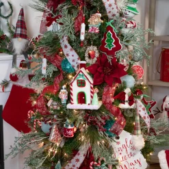 Sale 7.5" Green Glitter Snowflake Christmas Ornament Icicles|Snowflakes