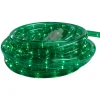 Clearance 100' Green Incandescent Outdoor Christmas Rope Lights Rope & Tape