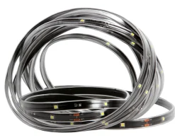 Outlet 18' Green LED Outdoor Christmas Linear Tape Lighting - Black Finish Rope & Tape