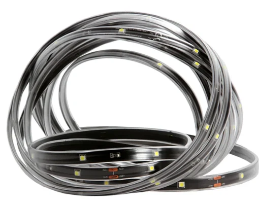 Outlet 18' Green LED Outdoor Christmas Linear Tape Lighting - Black Finish Rope & Tape