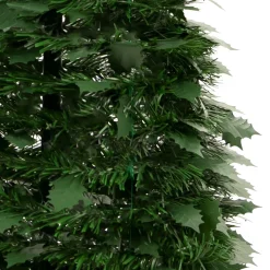 Discount 6' Green Tinsel Pop-Up Artificial Christmas Tree, Unlit Pop Up