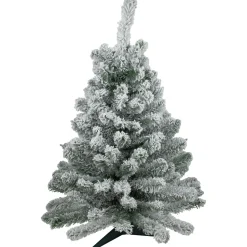 Clearance 3' Heavily Flocked Madison Pine Medium Artificial Christmas Tree, Unlit Unlit