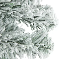 Clearance 3' Heavily Flocked Madison Pine Medium Artificial Christmas Tree, Unlit Unlit