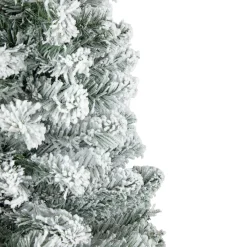 Clearance 3' Heavily Flocked Madison Pine Medium Artificial Christmas Tree, Unlit Unlit
